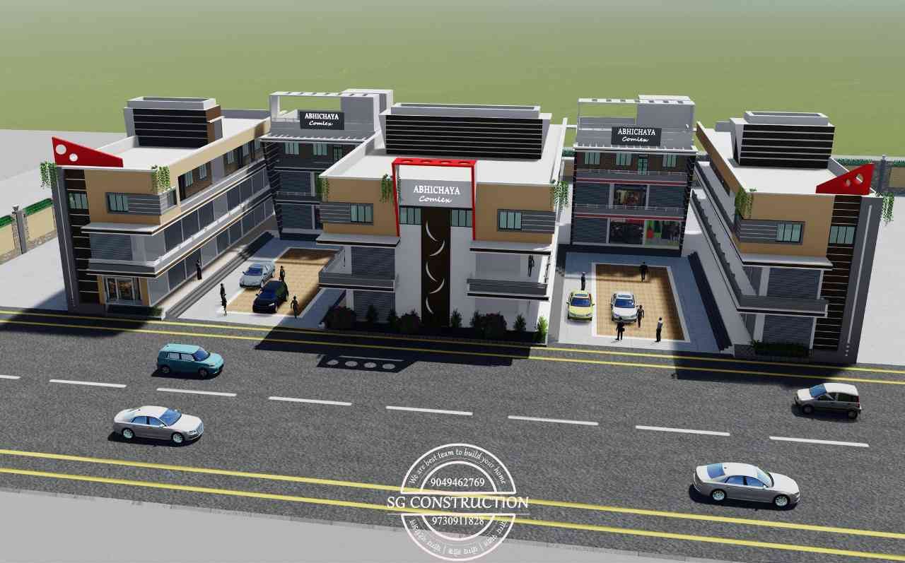 Shopping complex 3d design